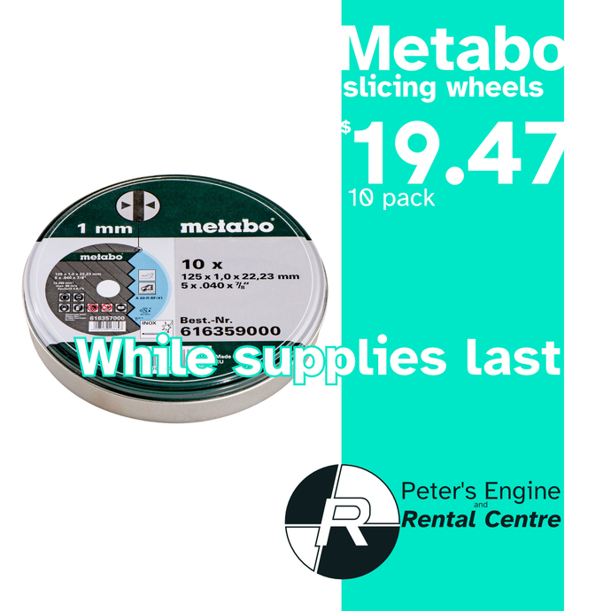 5" Slicing Wheels from Metabo